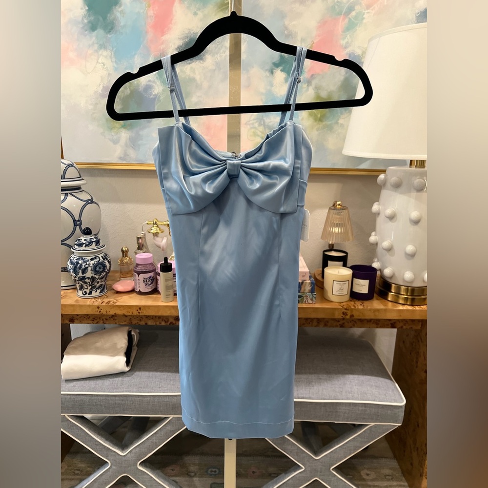 Altar'd State NWT Light Blue Satin Dress